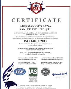 AKIRMAK ISO 14001 certificate